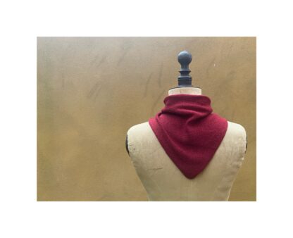 NEW Neckerchief in Lambswool “Russet Red” (un-felted)